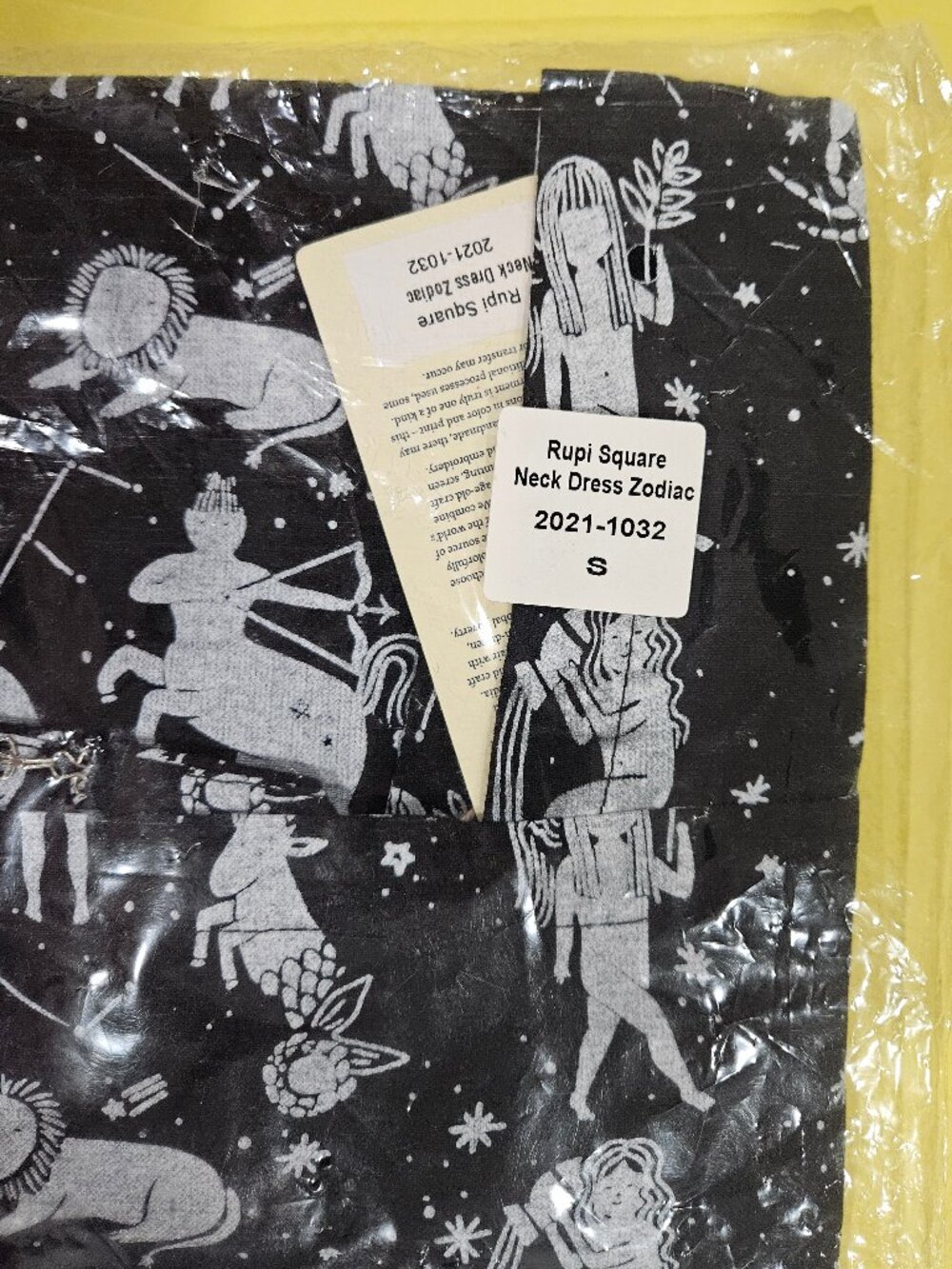 Mata Traders Rupi Zodiac Dress - Astrology Horoscope Stars Tea 60s A-Line Twee - Picture 5 of 6